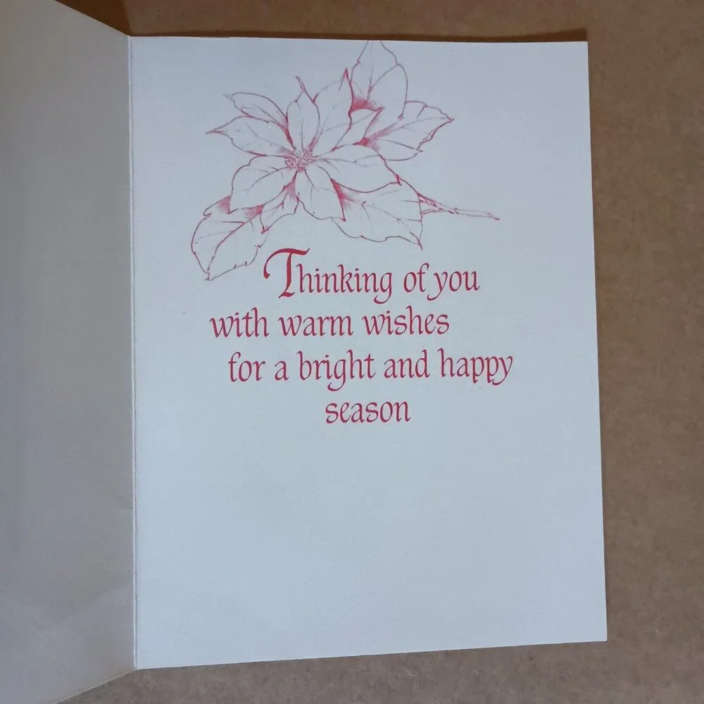 14 assorted unused vintage Christmas holiday cards with envelopes, 5 styles